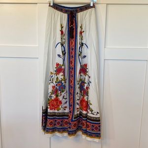 Floral Boho Maxi Skirt